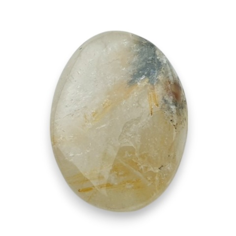Kwarc z rutylem kaboszon fasetowany 20x15 mm nr 94 Kwarc z rutylem kaboszon fasetowany 20x15 mm nr 94