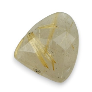 Kwarc z rutylem kaboszon fasetowany 20x17 mm nr 73