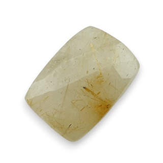 Kwarc z rutylem kaboszon fasetowany 21x15 mm nr 31