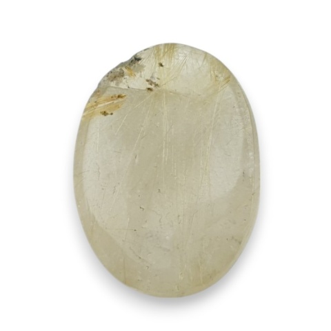 Kwarc z rutylem kaboszon fasetowany 21x15 mm nr 82 Kwarc z rutylem kaboszon fasetowany 21x15 mm nr 82