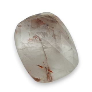 Kwarc z rutylem kaboszon fasetowany 21x17 mm nr 144