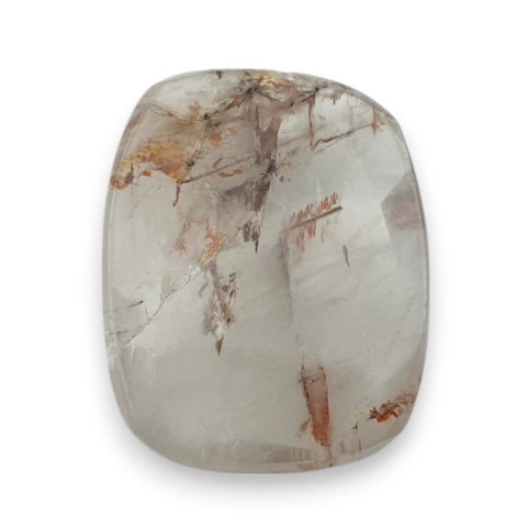 Kwarc z rutylem kaboszon fasetowany 21x17 mm nr 144 Kwarc z rutylem kaboszon fasetowany 21x17 mm nr 144