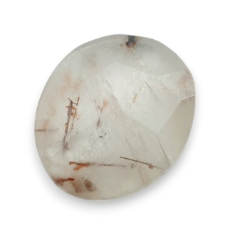 Kwarc z rutylem kaboszon fasetowany 21x18 mm nr 141