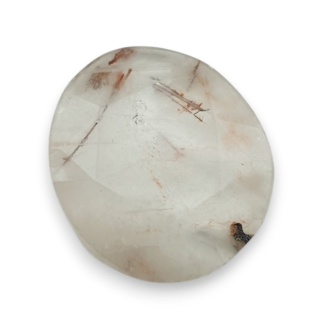 Kwarc z rutylem kaboszon fasetowany 21x18 mm nr 141