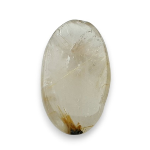 Kwarc z rutylem kaboszon fasetowany 22x13 mm nr 97 Kwarc z rutylem kaboszon fasetowany 22x13 mm nr 97