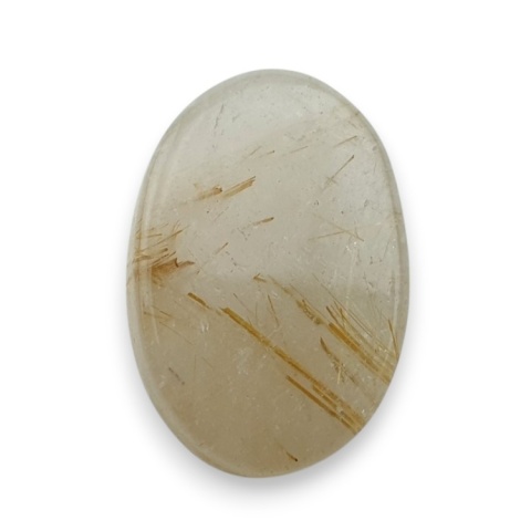 Kwarc z rutylem kaboszon fasetowany 22x15 mm nr 36 Kwarc z rutylem kaboszon fasetowany 22x15 mm nr 36