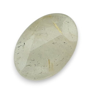 Kwarc z rutylem kaboszon fasetowany 22x15 mm nr 98