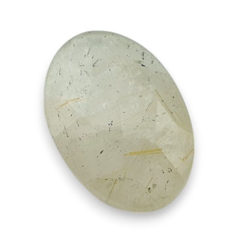 Kwarc z rutylem kaboszon fasetowany 22x15 mm nr 98 Kwarc z rutylem kaboszon fasetowany 22x15 mm nr 98