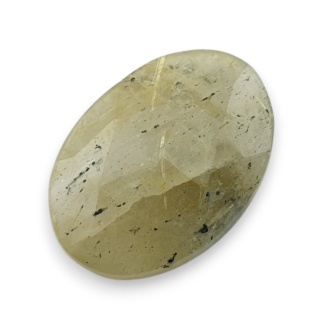 Kwarc z rutylem kaboszon fasetowany 22x16 mm nr 47