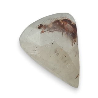 Kwarc z rutylem kaboszon fasetowany 22x17 mm nr 136