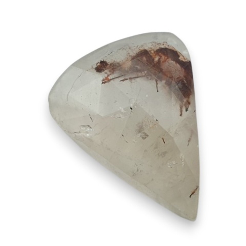 Kwarc z rutylem kaboszon fasetowany 22x17 mm nr 136 Kwarc z rutylem kaboszon fasetowany 22x17 mm nr 136