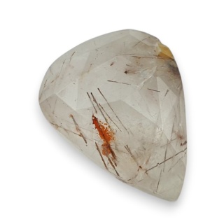 Kwarc z rutylem kaboszon fasetowany 22x17 mm nr 139