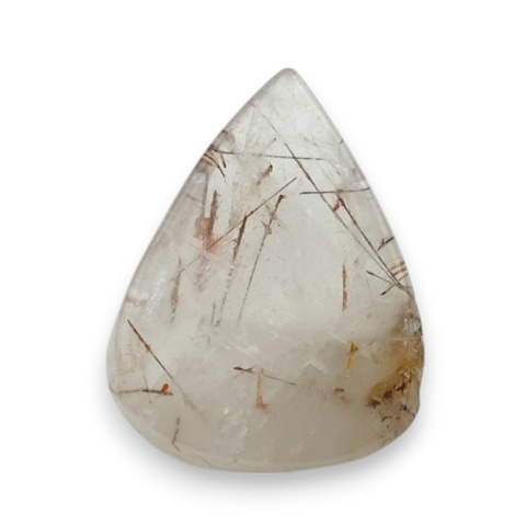 Kwarc z rutylem kaboszon fasetowany 22x17 mm nr 139 Kwarc z rutylem kaboszon fasetowany 22x17 mm nr 139