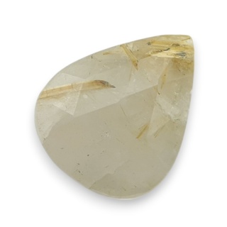 Kwarc z rutylem kaboszon fasetowany 22x18 mm nr 81