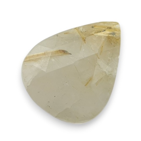 Kwarc z rutylem kaboszon fasetowany 22x18 mm nr 81 Kwarc z rutylem kaboszon fasetowany 22x18 mm nr 81
