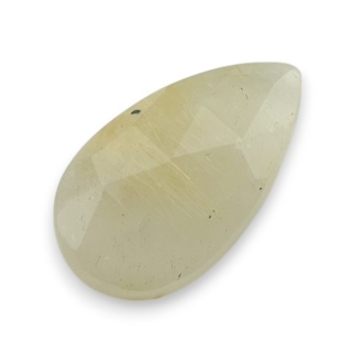 Kwarc z rutylem kaboszon fasetowany 23x13 mm nr 77