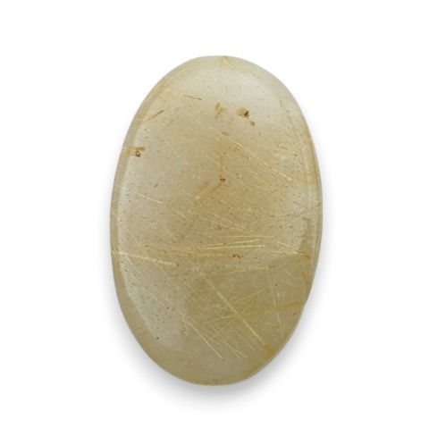 Kwarc z rutylem kaboszon fasetowany 23x14 mm nr 72 Kwarc z rutylem kaboszon fasetowany 23x14 mm nr 72