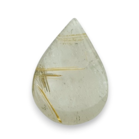 Kwarc z rutylem kaboszon fasetowany 23x16 mm nr 99 Kwarc z rutylem kaboszon fasetowany 23x16 mm nr 99