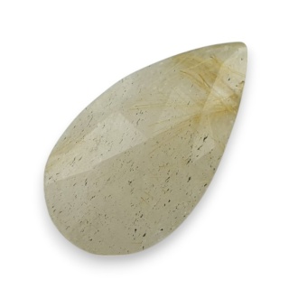 Kwarc z rutylem kaboszon fasetowany 24x14 mm nr 96