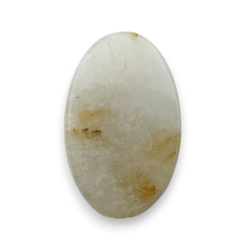 Kwarc z rutylem kaboszon fasetowany 24x16 mm nr 34 Kwarc z rutylem kaboszon fasetowany 24x16 mm nr 34