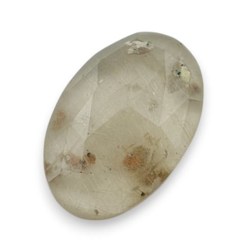 Kwarc z rutylem kaboszon fasetowany 24x16 mm nr 66 Kwarc z rutylem kaboszon fasetowany 24x16 mm nr 66