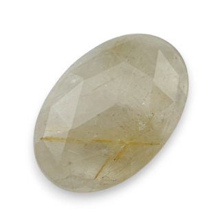 Kwarc z rutylem kaboszon fasetowany 24x16 mm nr 86