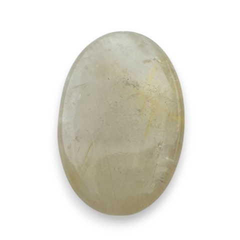 Kwarc z rutylem kaboszon fasetowany 24x16 mm nr 86 Kwarc z rutylem kaboszon fasetowany 24x16 mm nr 86