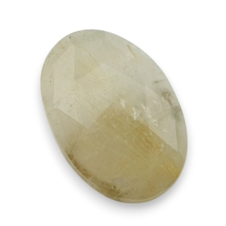 Kwarc z rutylem kaboszon fasetowany 24x17 mm nr 39