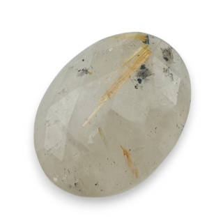 Kwarc z rutylem kaboszon fasetowany 24x18 mm nr 69