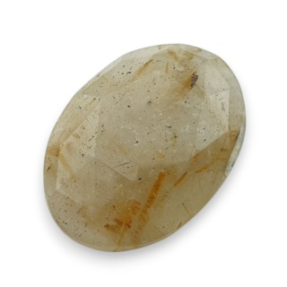 Kwarc z rutylem kaboszon fasetowany 24x18 mm nr 88