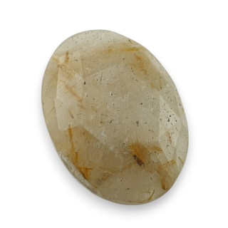 Kwarc z rutylem kaboszon fasetowany 24x18 mm nr 88