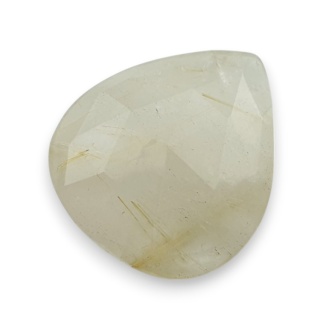 Kwarc z rutylem kaboszon fasetowany 24x21 mm nr 79
