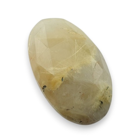 Kwarc z rutylem kaboszon fasetowany 25x15 mm nr 40 Kwarc z rutylem kaboszon fasetowany 25x15 mm nr 40