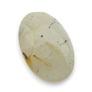 Kwarc z rutylem kaboszon fasetowany 25x16 mm nr 32
