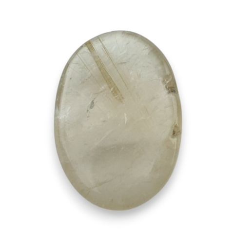 Kwarc z rutylem kaboszon fasetowany 25x17 mm nr 61 Kwarc z rutylem kaboszon fasetowany 25x17 mm nr 61
