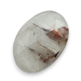 Kwarc z rutylem kaboszon fasetowany 25x18 mm nr 145