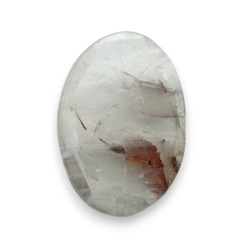 Kwarc z rutylem kaboszon fasetowany 25x18 mm nr 145 Kwarc z rutylem kaboszon fasetowany 25x18 mm nr 145