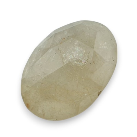 Kwarc z rutylem kaboszon fasetowany 25x18 mm nr 42 Kwarc z rutylem kaboszon fasetowany 25x18 mm nr 42