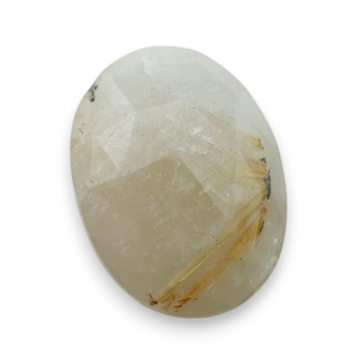 Kwarc z rutylem kaboszon fasetowany 25x18 mm nr 59