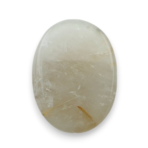 Kwarc z rutylem kaboszon fasetowany 25x18 mm nr 59 Kwarc z rutylem kaboszon fasetowany 25x18 mm nr 59