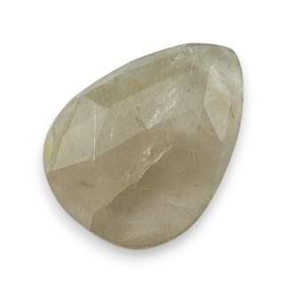 Kwarc z rutylem kaboszon fasetowany 25x18 mm nr 91