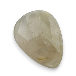 Kwarc z rutylem kaboszon fasetowany 25x18 mm nr 91