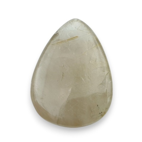 Kwarc z rutylem kaboszon fasetowany 25x18 mm nr 91 Kwarc z rutylem kaboszon fasetowany 25x18 mm nr 91