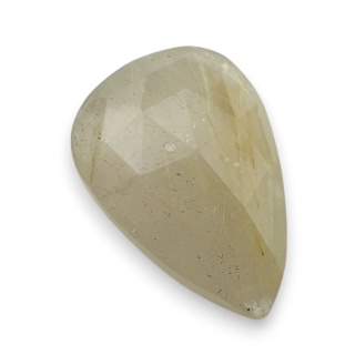 Kwarc z rutylem kaboszon fasetowany 26x18 mm nr 28