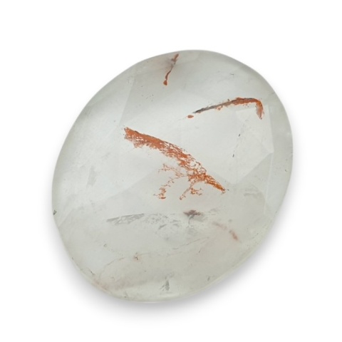 Kwarc z rutylem kaboszon fasetowany 26x21 mm nr 113 Kwarc z rutylem kaboszon fasetowany 26x21 mm nr 113