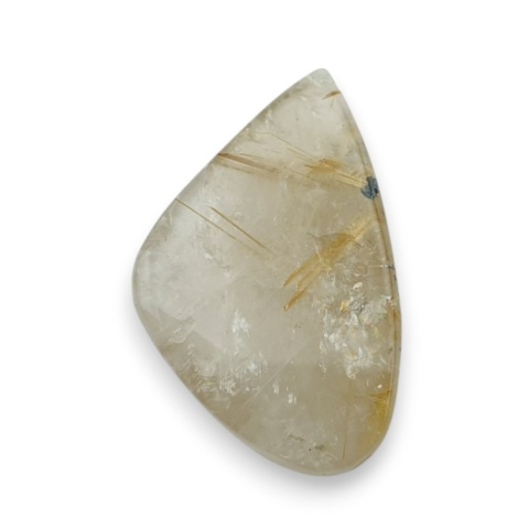 Kwarc z rutylem kaboszon fasetowany 27x17 mm nr 75 Kwarc z rutylem kaboszon fasetowany 27x17 mm nr 75