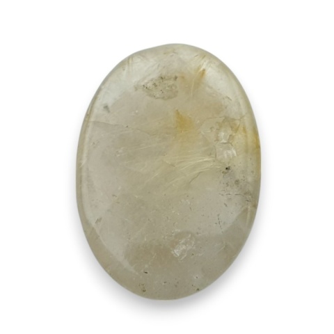 Kwarc z rutylem kaboszon fasetowany 27x19 mm nr 58 Kwarc z rutylem kaboszon fasetowany 27x19 mm nr 58