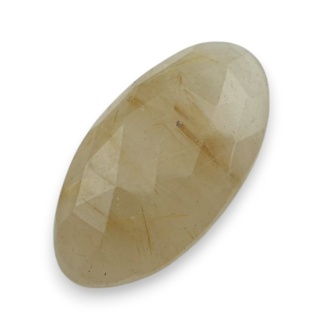 Kwarc z rutylem kaboszon fasetowany 28x15 mm nr 71