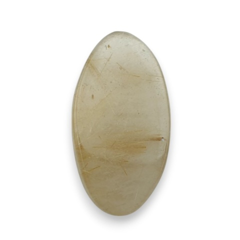 Kwarc z rutylem kaboszon fasetowany 28x15 mm nr 71 Kwarc z rutylem kaboszon fasetowany 28x15 mm nr 71