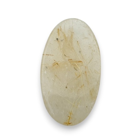 Kwarc z rutylem kaboszon fasetowany 28x15 mm nr 87 Kwarc z rutylem kaboszon fasetowany 28x15 mm nr 87